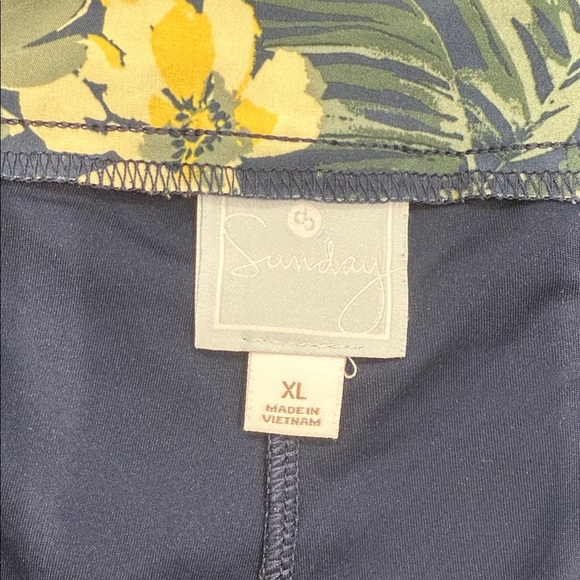 Sunday Navy Floral Mini Skirt - Picture 2 of 9